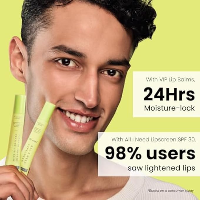 HYPHEN LIP CARE COMBO FOR DRY & CHAPPED LIPS | VANILA LIP BALM, PEACH LIP BALM & SPF 30 LIP SCREEN VALUE PACK OF 3 | HYDRATING & MOISTURIZING LIP BALM FOR MEN & WOMEN - Image 4